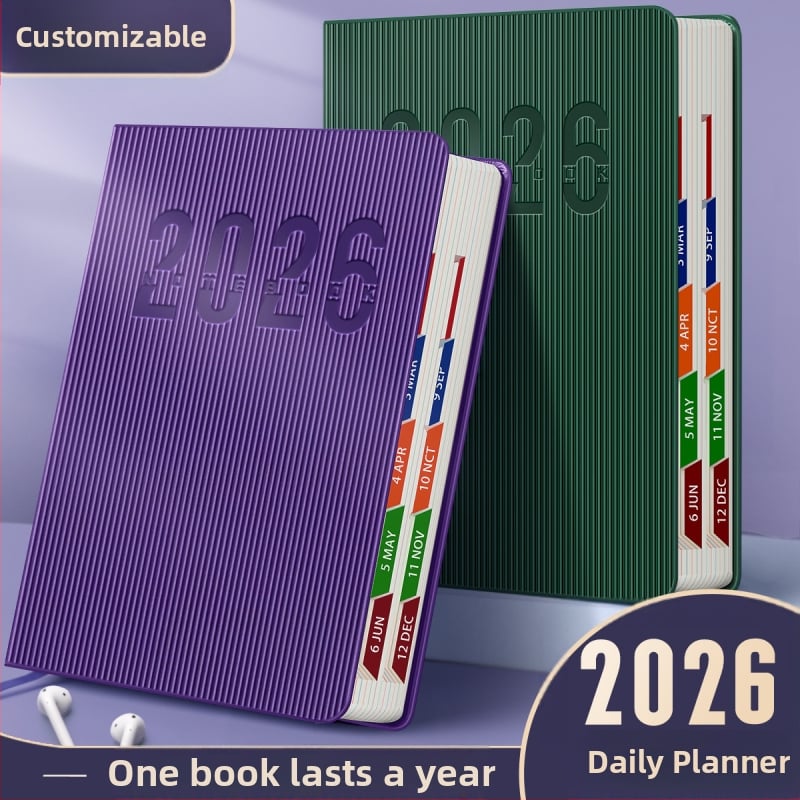 Four Seasons Vintage Planner 2026 — planificator personalizabil, hârtie Dowling, 75 gsm, peste 400 de pagini