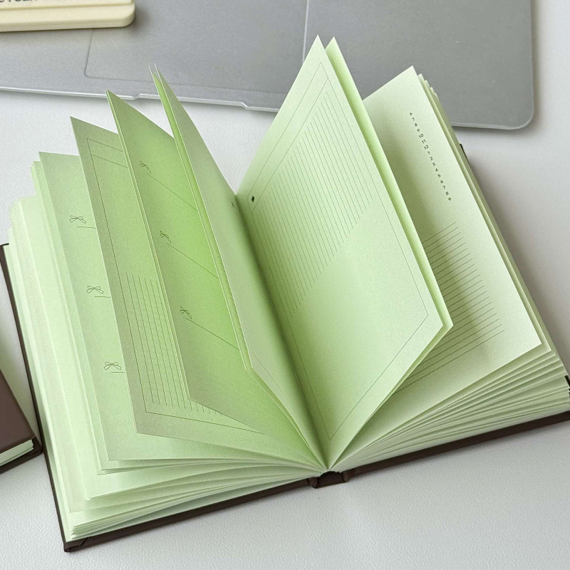 Caiet cu legare prin sârmă, hârtie din pastă de lemn, greutate hârtiei 40 g, 50–100 pagini, stil creativ