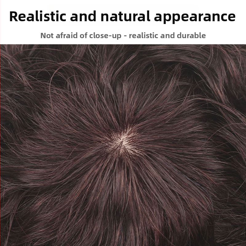 Perucă cu stil natural J16, păr real uman, set complet pentru cap, breton: drept sau înclinat, confecție mecanică și manuală