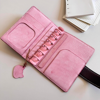 Caiet Vintage Berry Chocolate cu legare detașabilă, hârtie 75 g/m², 1–50 pagini, stil japonez/coreean