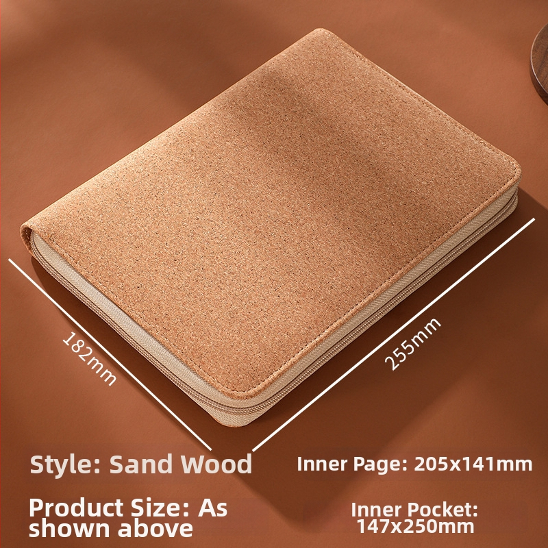 Caiet cu foi detașabile, cu fermoar, spațiu pentru fotografii și chitanțe, hârtie Dowling, 80 gsm, 50-100 pagini, imprimare logo disponibilă