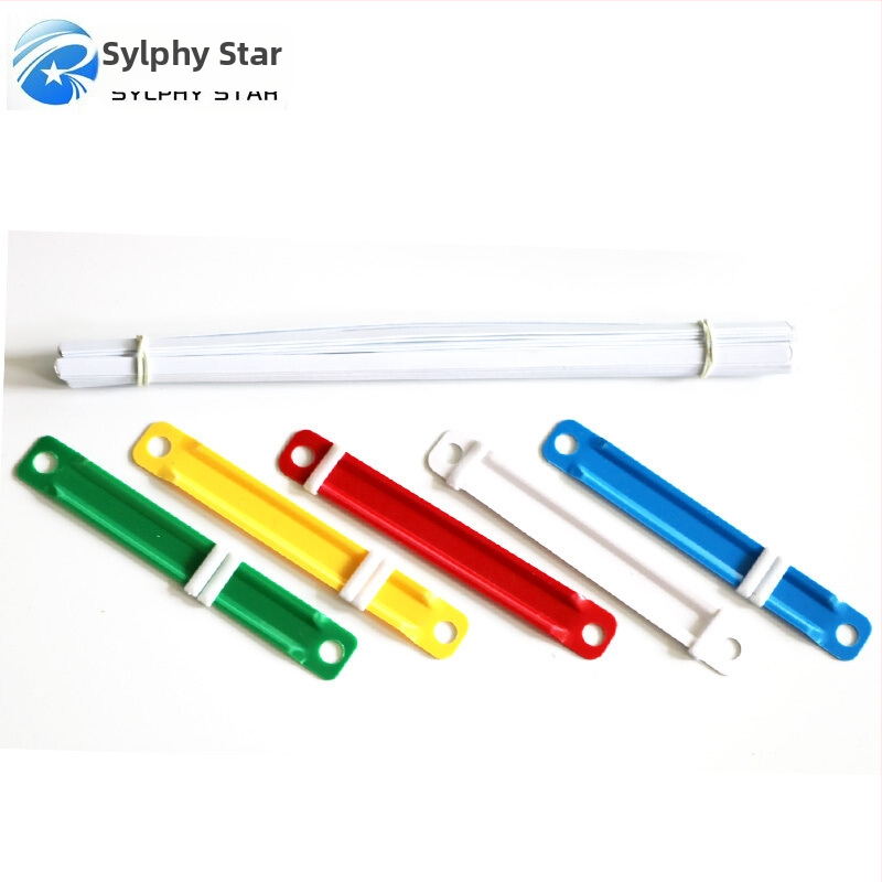 Cleme plastice cu 2 găuri pentru legarea documentelor SIMBALION CD1011, 50 buc./cutie