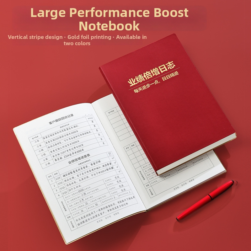 Caiet 18K cu copertă din piele sintetică, legare prin cusătură și lipire, hârtie 100 g/m², model 1601