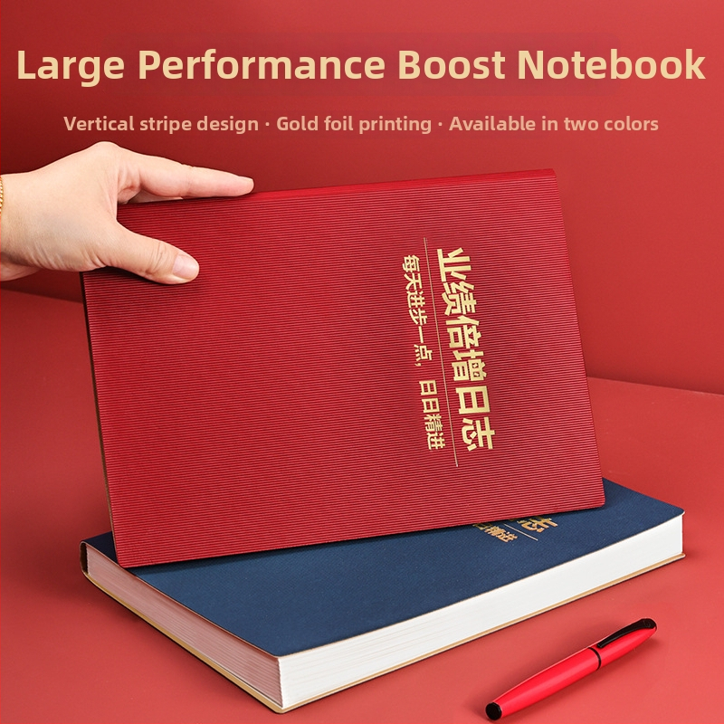 Caiet 18K cu copertă din piele sintetică, legare prin cusătură și lipire, hârtie 100 g/m², model 1601