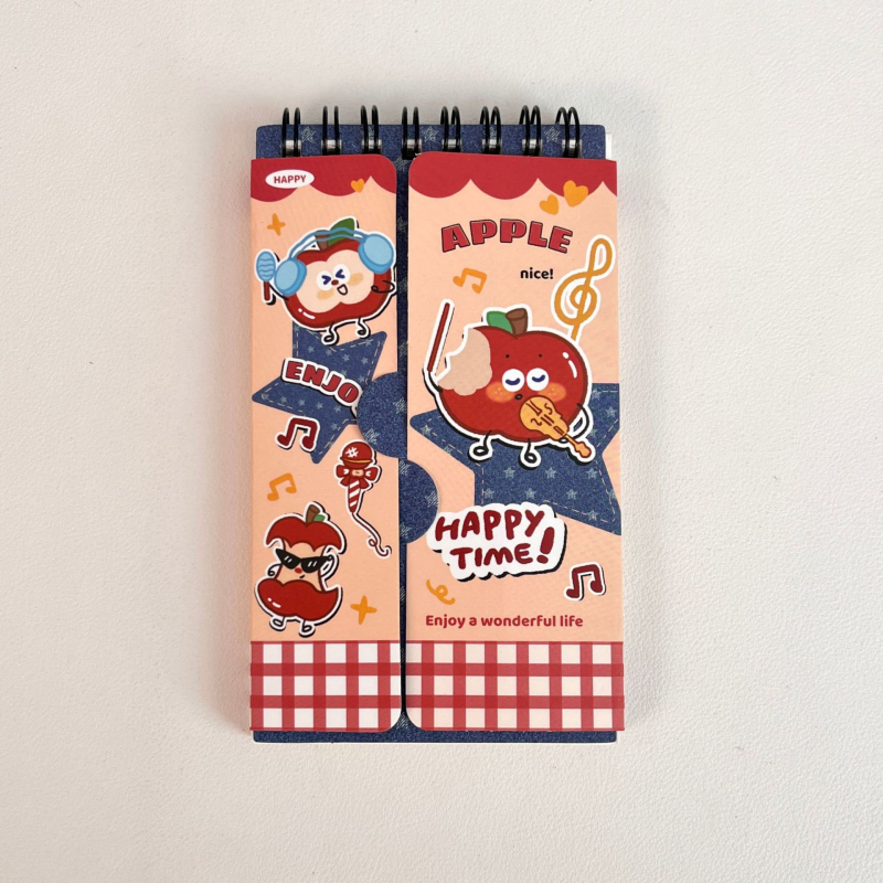 Cloud Diary Caiet Cartoon, hârtie interioară grass-pulp (Stil desenat; 50 pagini; 80 gsm; legătură Wire-O)