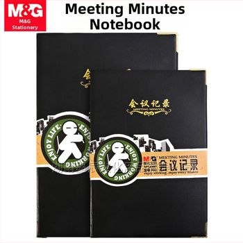 Bloc-notes M&G Morning Light APYLK487/APYLJ487, copertă din piele artificială, legare cusută, 50–100 pagini, hârtie interioară 80 gsm, stil birou