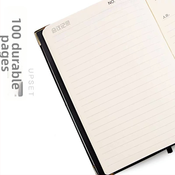 Bloc-notes M&G Morning Light APYLK487/APYLJ487, copertă din piele artificială, legare cusută, 50–100 pagini, hârtie interioară 80 gsm, stil birou