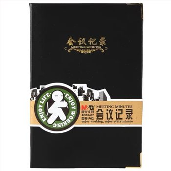 Bloc-notes M&G Morning Light APYLK487/APYLJ487, copertă din piele artificială, legare cusută, 50–100 pagini, hârtie interioară 80 gsm, stil birou