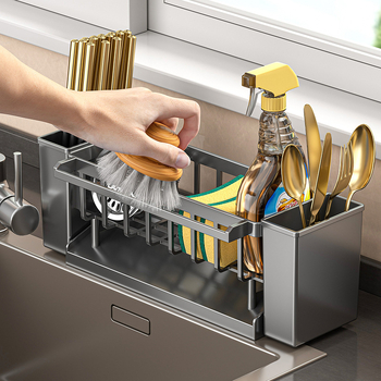 Raft plastic pentru prosoapele de bucătărie pe blat, cu design relocabil, multifuncțional, cu suport pentru bețișoare și raft de uscare