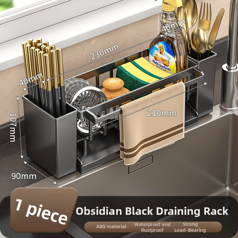 Raft plastic pentru prosoapele de bucătărie pe blat, cu design relocabil, multifuncțional, cu suport pentru bețișoare și raft de uscare