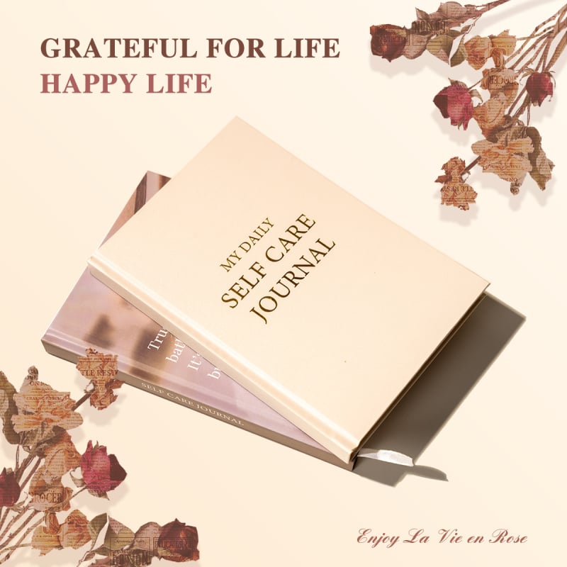 Fifun Jurnal de Recunoștință — legare cu adeziv, Dowling hârtie 100 g, 90 pagini, model Gratitude diary