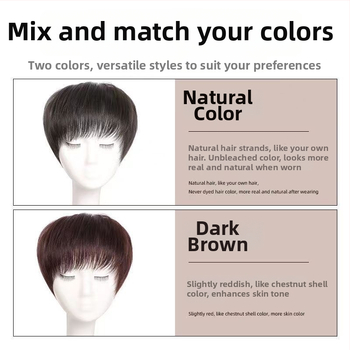 Piesă de păr pentru vârful capului, aspect natural, păr real uman, perucă scurtă buclată, acoperă părul gri