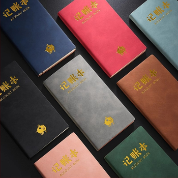 Shengwang caiet cu copertă din piele artificială, legare cu adeziv, 50 de pagini, stil nostalgic retro