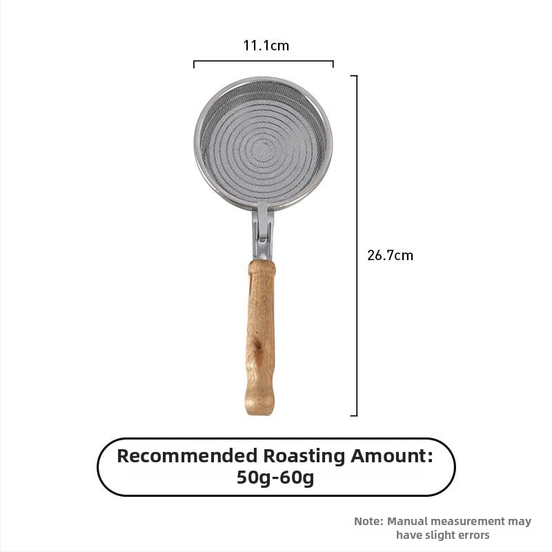 Prăjitor de cafea manual cu filtru din plasă din oțel inoxidabil – stil modern minimalist, pentru cafenea, personalizabil, mărci private licențiate