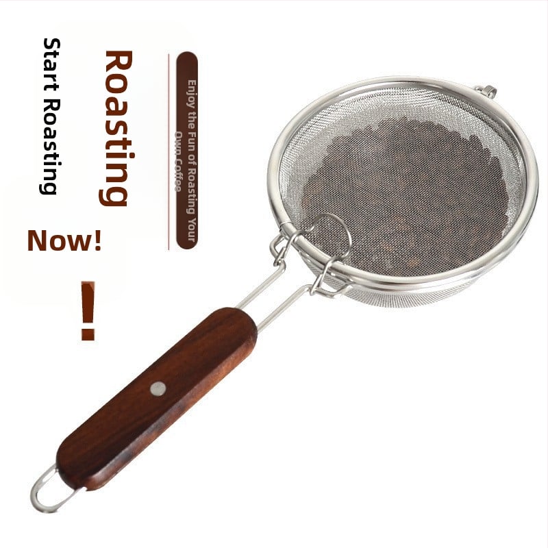 Prăjitor de cafea manual cu filtru din plasă din oțel inoxidabil – stil modern minimalist, pentru cafenea, personalizabil, mărci private licențiate