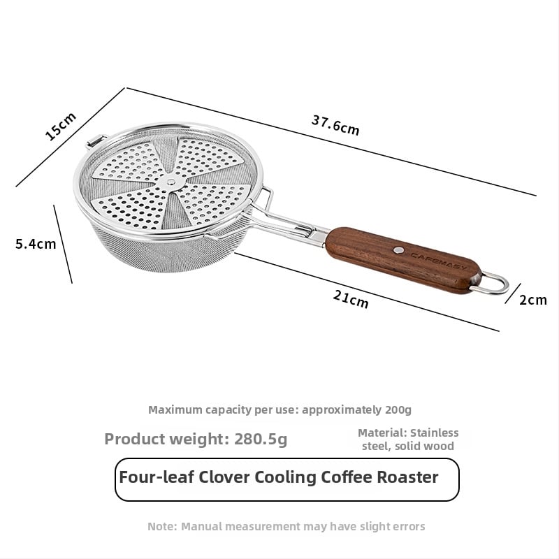 Prăjitor de cafea manual cu filtru din plasă din oțel inoxidabil – stil modern minimalist, pentru cafenea, personalizabil, mărci private licențiate