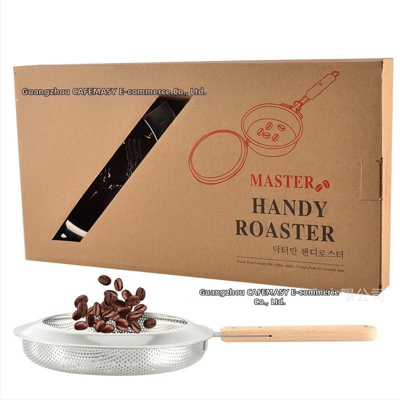 Prăjitor de cafea manual cu filtru din plasă din oțel inoxidabil – stil modern minimalist, pentru cafenea, personalizabil, mărci private licențiate