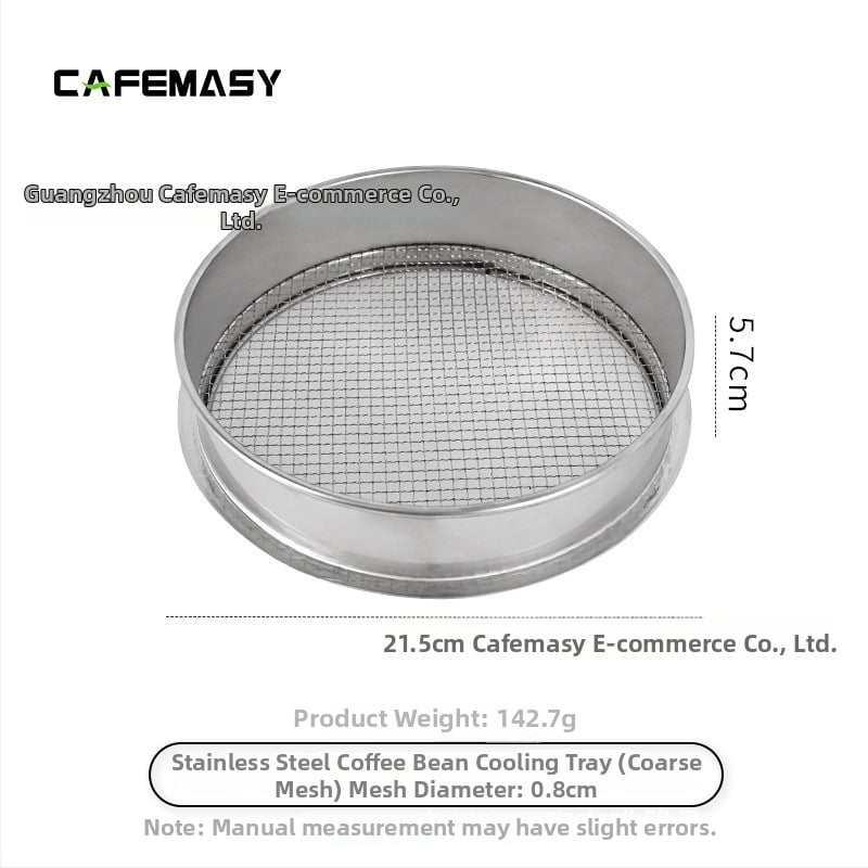 Prăjitor de cafea manual cu filtru din plasă din oțel inoxidabil – stil modern minimalist, pentru cafenea, personalizabil, mărci private licențiate