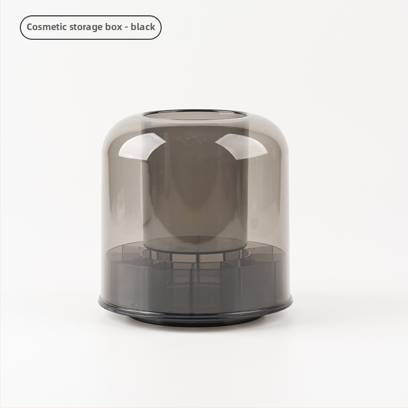 Organizator din acril pentru pensule de machiaj cu capac, pentru birou, model 6390