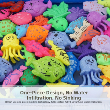 Set de pescuit cu inducție magnetică, educațional pentru 4–6 ani, îmbunătățește coordonarea mână-occhi și interacțiunea părinte-copil — Double Shell