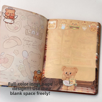 Caiet Island Peach cu copertă din piele sintetică, legare fără sârmă, hârtie 100 g/m²