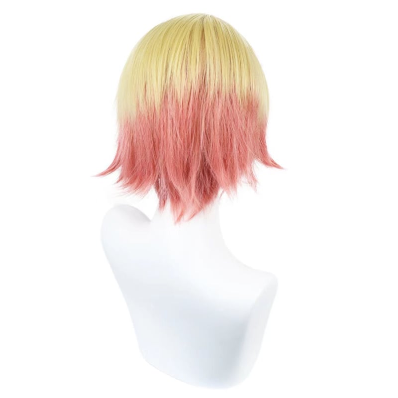 Perucă cosplay, lungime scurtă, fibră rezistentă la temperaturi înalte, poate fi vopsită sau tratată prin perm, potrivită pentru toate formele feței