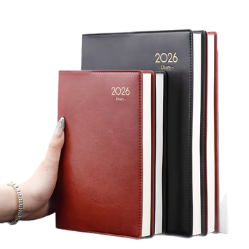 Caiet cu legare cusută; hârtie Dowling, 80 g/m2; 200–300 pagini; stil japonez/coreean; planificator calendar 2026 pentru gestionarea timpului