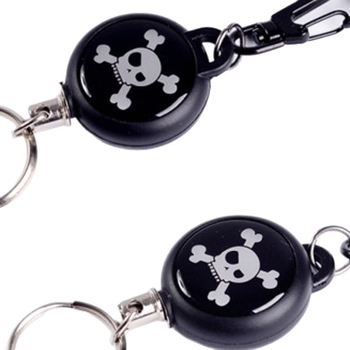 Pandantiv retractabil pentru chei, anti-furt, plastic, personalizare disponibilă, imprimare logo posibil, cadou potrivit pentru ceremonia de deschidere