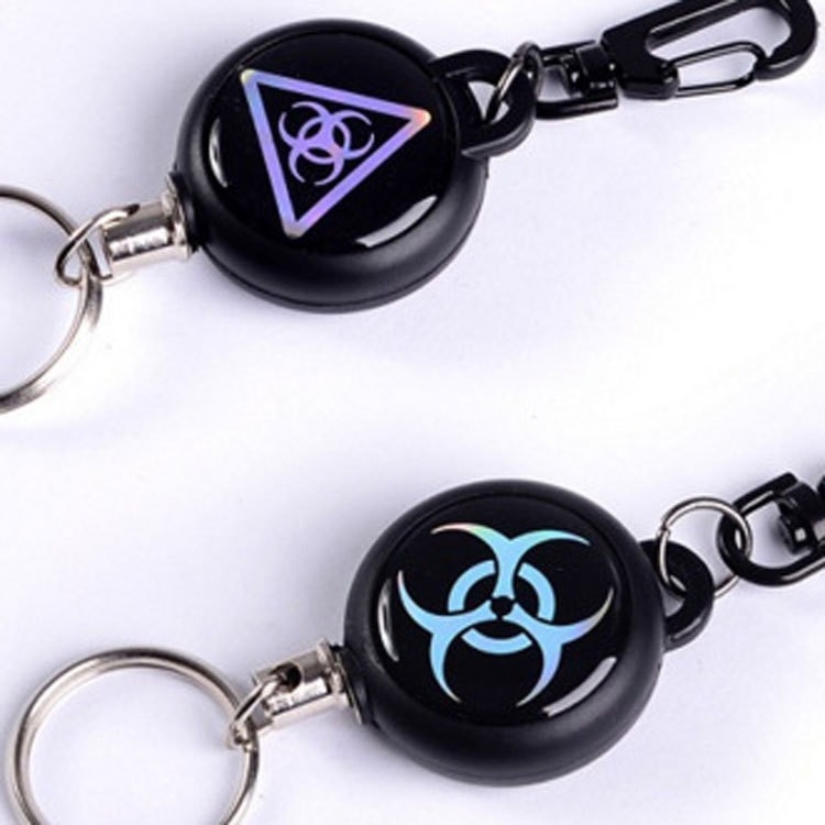 Pandantiv retractabil pentru chei, anti-furt, plastic, personalizare disponibilă, imprimare logo posibil, cadou potrivit pentru ceremonia de deschidere