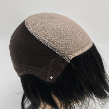 Perucă masculină cu cap Nine-Point – păr uman, complet lucrată manual, acoperire pentru căderea părului, fără vopsire sau îndreptare