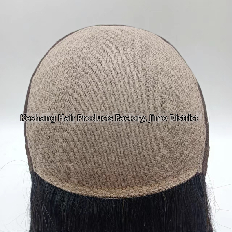 Perucă masculină cu cap Nine-Point – păr uman, complet lucrată manual, acoperire pentru căderea părului, fără vopsire sau îndreptare