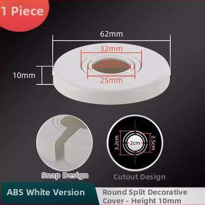 Capac decorativ pentru robinet unghiular de duș — Material ABS, Stil Lux ușor, Personalizabil, Compatibil cu etichetă privată