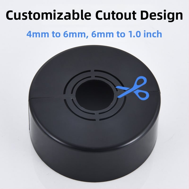 Capac decorativ pentru robinet unghiular de duș — Material ABS, Stil Lux ușor, Personalizabil, Compatibil cu etichetă privată