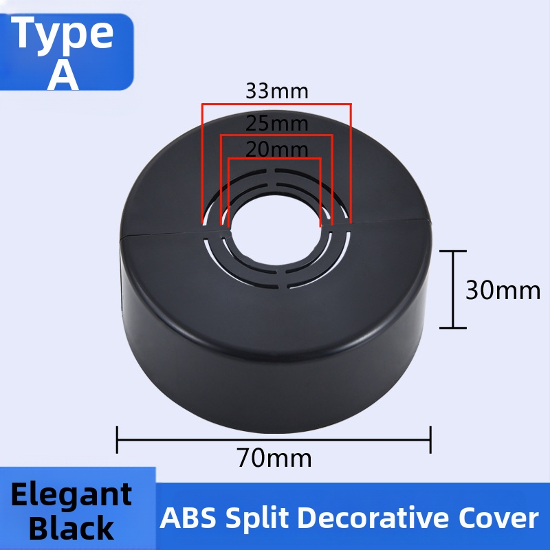 Capac decorativ pentru robinet unghiular de duș — Material ABS, Stil Lux ușor, Personalizabil, Compatibil cu etichetă privată