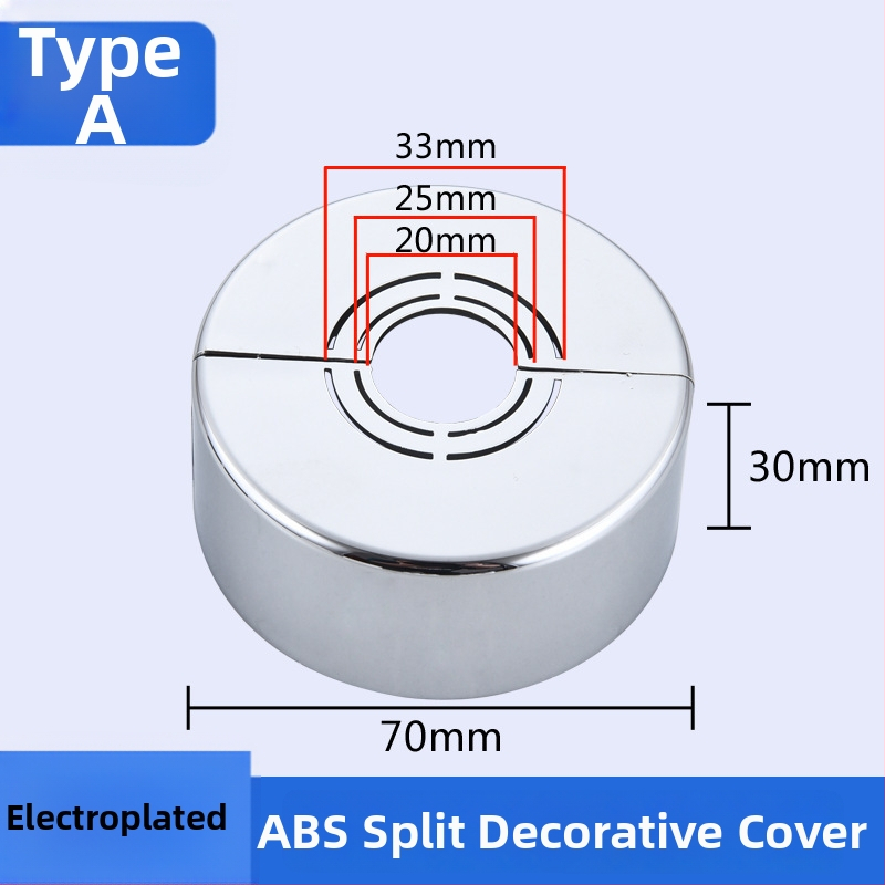 Capac decorativ pentru robinet unghiular de duș — Material ABS, Stil Lux ușor, Personalizabil, Compatibil cu etichetă privată