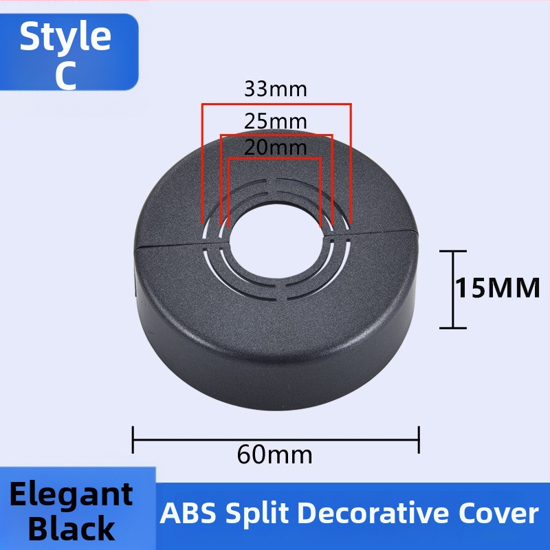 Capac decorativ pentru robinet unghiular de duș — Material ABS, Stil Lux ușor, Personalizabil, Compatibil cu etichetă privată