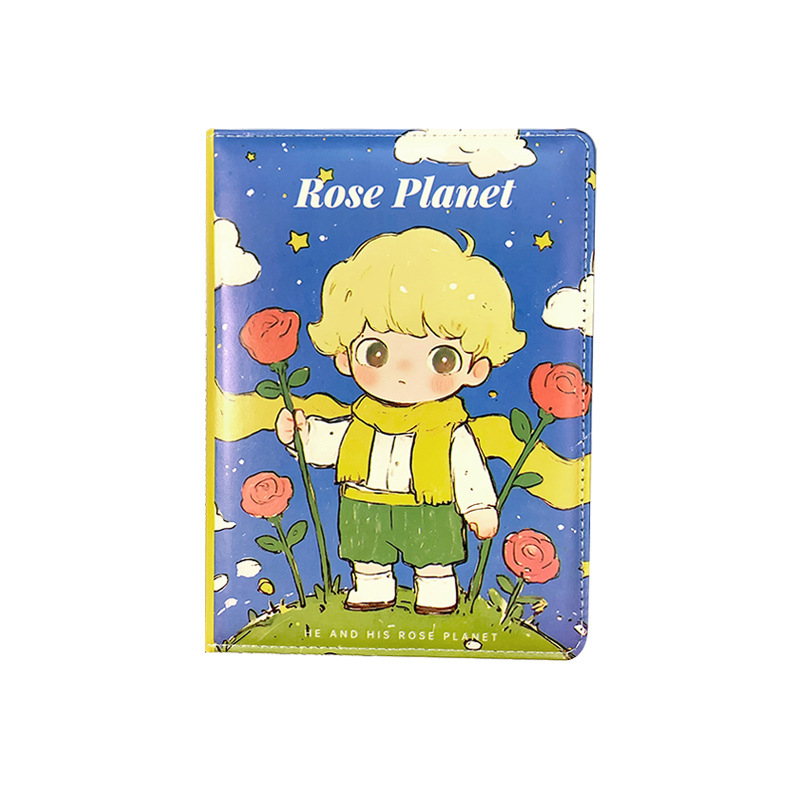 Caiet cu copertă PU, legare cu adeziv, 100–200 pagini, hârtie din pulpă de lemn, stil desen animat drăguț