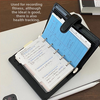 Notebook cu foi detașabile, copertă din hârtie, pagini din pulpă de lemn, hârtie 40 g/m², stil birou