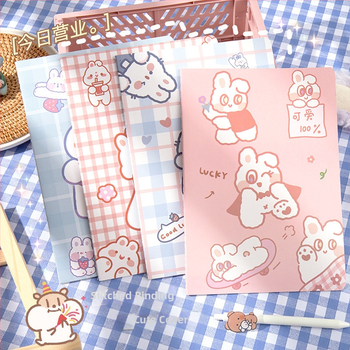 Caiet cu legătură Car Line, hârtie 80 g/m², 30 pagini, stil japonez-coreean drăguț, copertă din hârtie