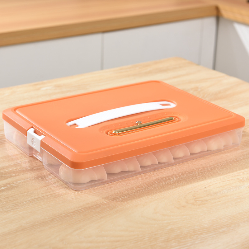 Otu Ou Tavă multilayer pentru dumplings - din plastic, pentru depozitare în frigider (Light Luxury; Multilayer; Plastic; Storage; Otu Ou)