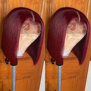 Perucă cu dantelă frontală, păr scurt drept, fibre sintetice rezistente la căldură, model meiyan169, potrivire universală, breton reglabil (drept sau înclinată)