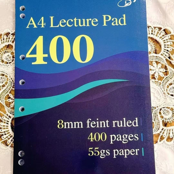 Caiet de notițe cu legare prin adeziv, hârtie din pulpă de lemn 55 g/m², 100–200 pagini, stil birou, materialul coperții: altul
