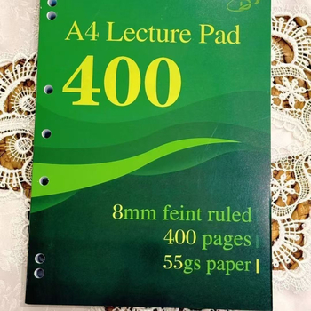 Caiet de notițe cu legare prin adeziv, hârtie din pulpă de lemn 55 g/m², 100–200 pagini, stil birou, materialul coperții: altul