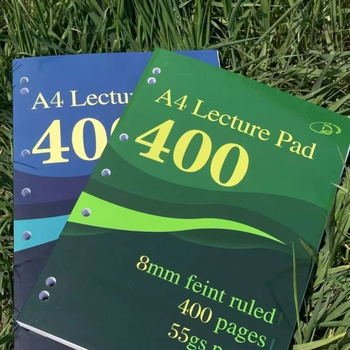 Caiet de notițe cu legare prin adeziv, hârtie din pulpă de lemn 55 g/m², 100–200 pagini, stil birou, materialul coperții: altul