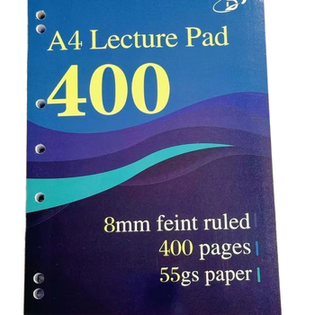 Caiet de notițe cu legare prin adeziv, hârtie din pulpă de lemn 55 g/m², 100–200 pagini, stil birou, materialul coperții: altul