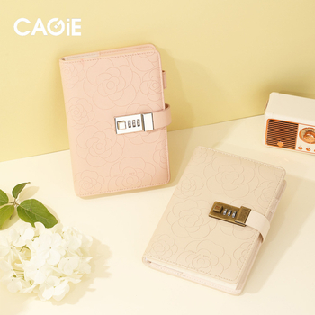 Jurnal cu lacăt – Copertă PU, Legare pe linie, Hârtie pulpă brută din lemn 100 g, 200–300 pagini