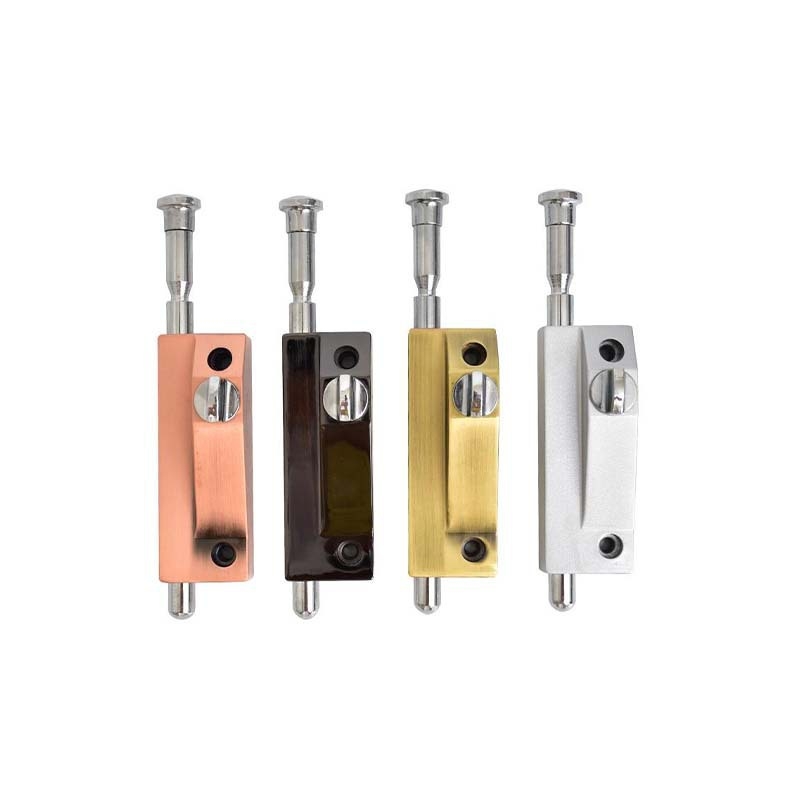 Încuietoare de podea tip A pentru ușă din sticlă încadrată, aliaj de aluminiu, electroplacat, Beronsel