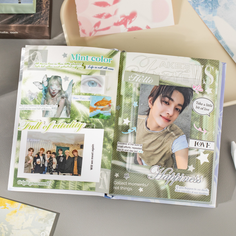 Jurnal Yu Xian — Dream Core Wind, copertă din hârtie cu ștampilă metalică, legare termoplastică, stil Dream Core Wind, lansare 2025-12-11