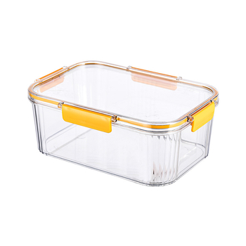 Cutie de depozitare pentru alimente, din plastic alimentar, dreptunghiulară, 1–2 L, pentru depozitare în frigider