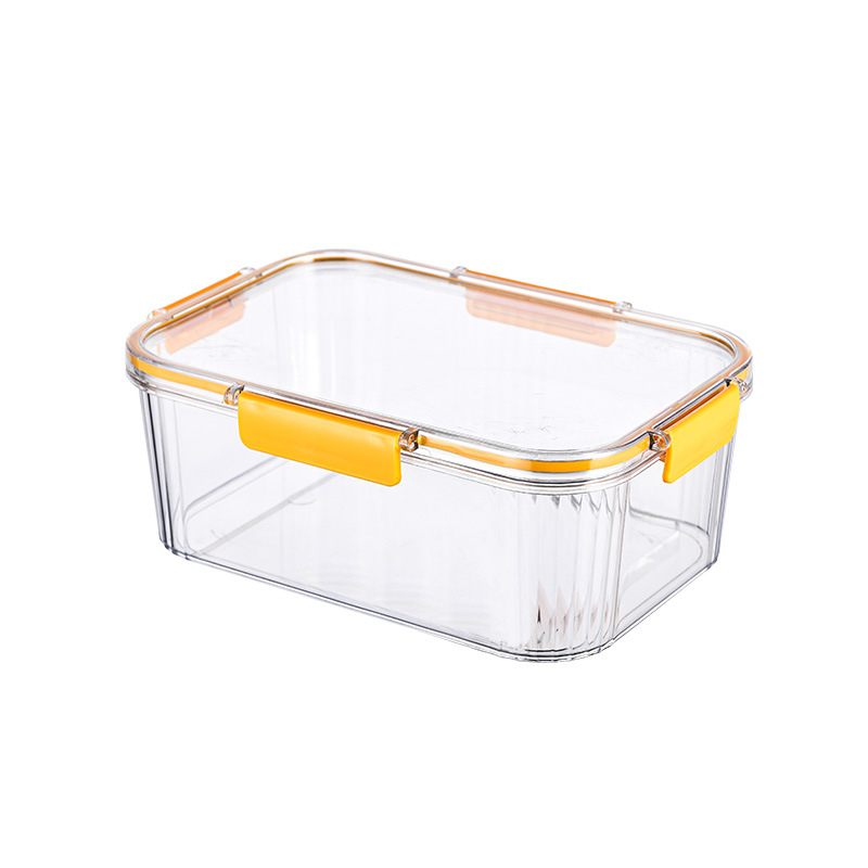 Cutie de depozitare pentru alimente, din plastic alimentar, dreptunghiulară, 1–2 L, pentru depozitare în frigider